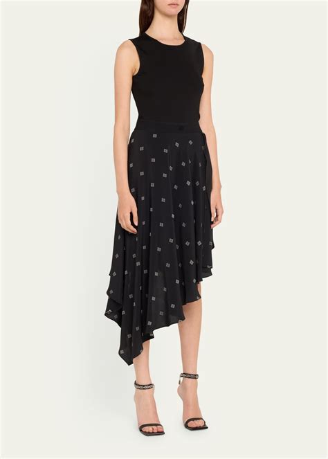 givenchy 4g jacquard|4G jacquard sleeveless dress .